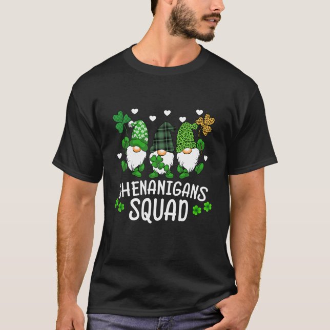 T-shirt Shenanigans Squad Jour de la Saint Patrick Gnomes  (Devant)