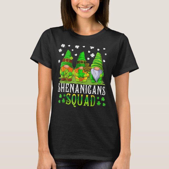 T-shirt Shenanigans Squad Jour de la Saint Patrick Gnomes  (Devant)