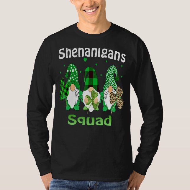 T-shirt Shenanigans Squad Jour de la Saint Patrick Gnomes  (Devant)