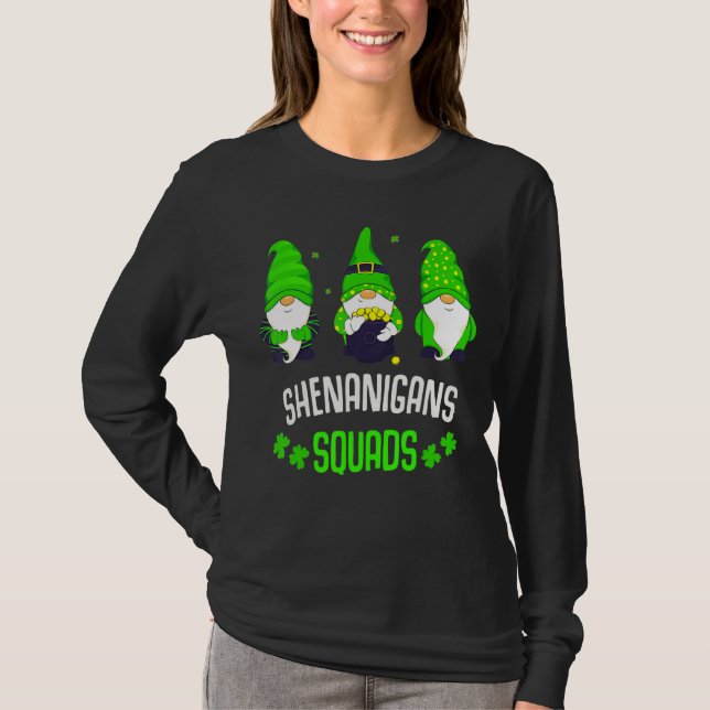 T-shirt Shenanigans Squad Jour de la Saint Patrick Gnomes  (Devant)