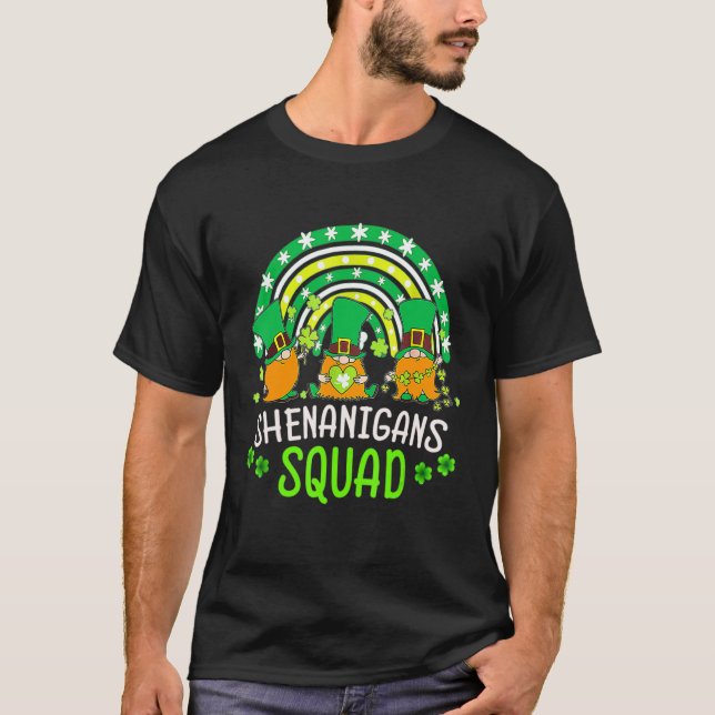 T-shirt Shenanigans Squad Jour de la Saint Patrick Gnomes  (Devant)
