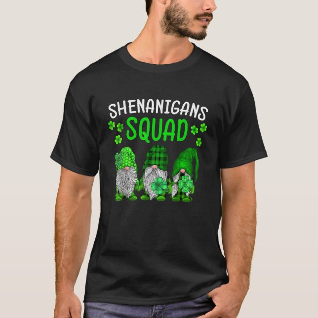 T-shirt Shenanigans Squad Jour de la Saint Patrick Gnomes  (Devant)