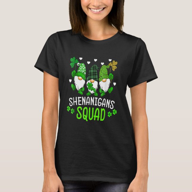 T-shirt Shenanigans Squad Jour de la Saint Patrick Gnomes  (Devant)