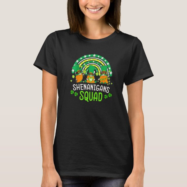 T-shirt Shenanigans Squad Jour de la Saint Patrick Gnomes  (Devant)