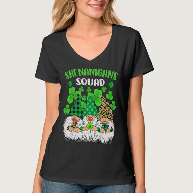 T-shirt Shenanigans Squad Jour de la Saint Patrick Gnomes  (Devant)