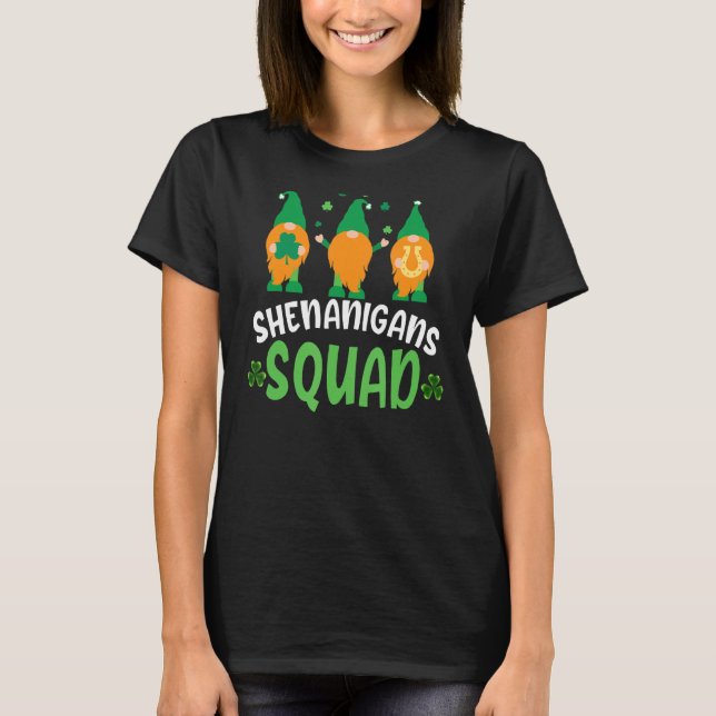 T-shirt Shenanigans Squad Jour de la Saint Patrick Gnomes  (Devant)