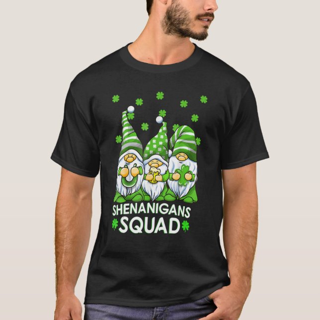 T-shirt Shenanigans Squad Jour de la Saint Patrick Gnomes  (Devant)
