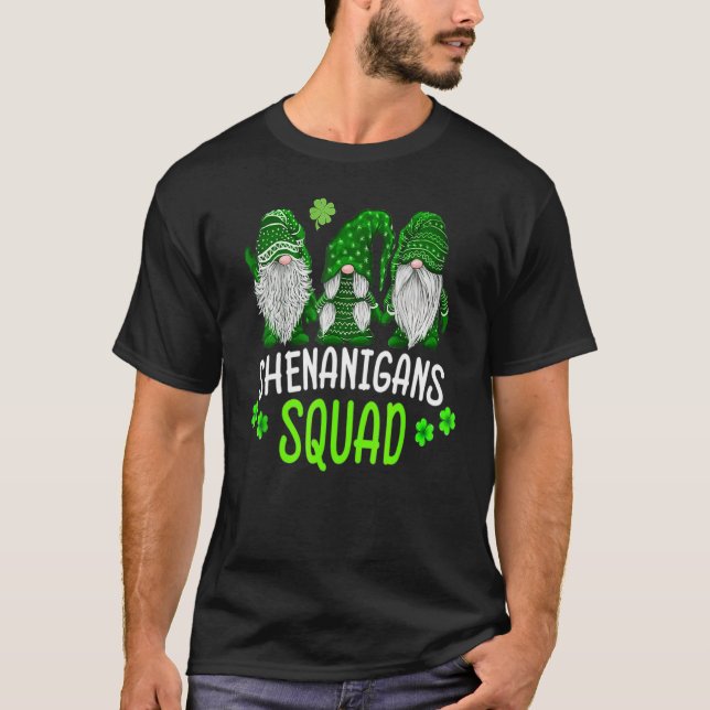 T-shirt Shenanigans Squad Jour de la Saint Patrick Gnomes  (Devant)