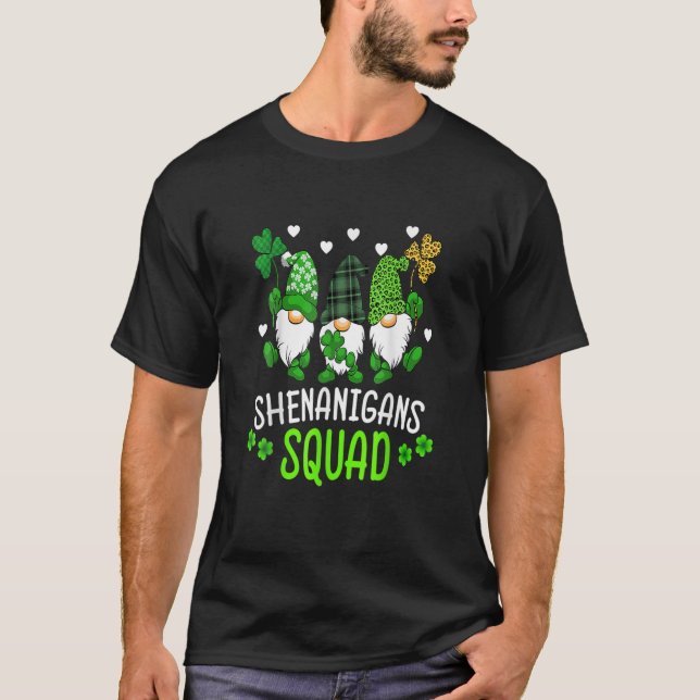 T-shirt Shenanigans Squad Jour de la Saint Patrick Gnomes  (Devant)