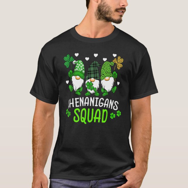 T-shirt Shenanigans Squad Jour de la Saint Patrick Gnomes  (Devant)