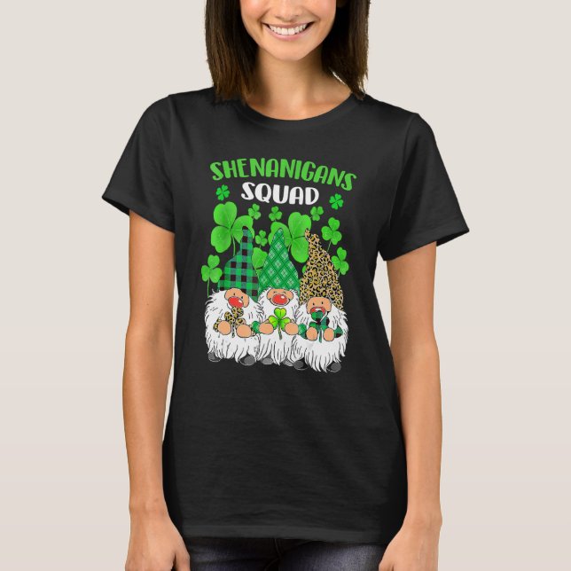 T-shirt Shenanigans Squad Jour de la Saint Patrick Gnomes  (Devant)
