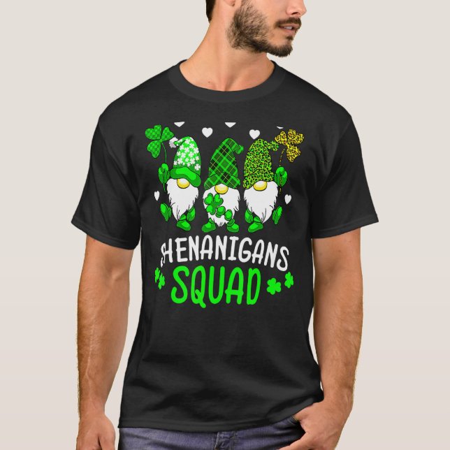 T-shirt Shenanigans Squad Jour de la Saint Patrick Gnomes  (Devant)