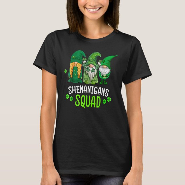 T-shirt Shenanigans Squad Jour de la Saint Patrick Gnomes  (Devant)