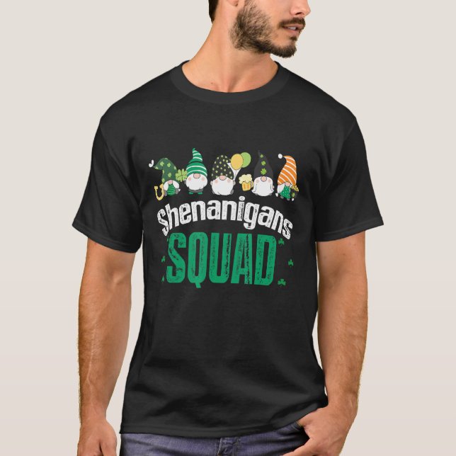 T-shirt Shenanigans Squad Jour de la Saint Patrick Gnomes  (Devant)
