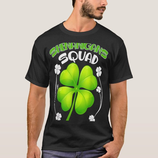 T-shirt Shenanigans Squad Jour de la Saint Patrick Groupe  (Devant)