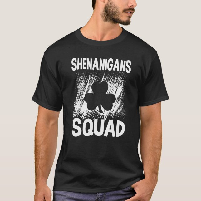 T-shirt Shenanigans Squad Jour de la Saint Patrick Irlanda (Devant)
