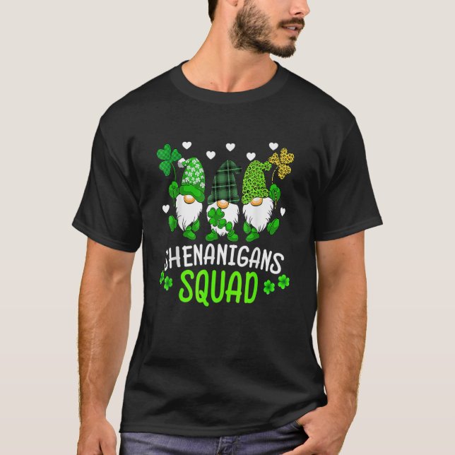 T-shirt Shenanigans Squad Jour de la Saint Patrick Trois G (Devant)