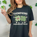 T-shirt Shenanigans Squad Retro Custom St. Patrick's Day<br><div class="desc">Présentez notre T-shirt de la Saint Patrick Retro Squad, une façon élégante et personnalisée de célébrer la Saint Patrick avec votre équipage. Ces chemises personnalisées sont parfaites pour les hommes et les femmes, ce qui en fait un choix idéal pour un look coordonné et festif pendant les vacances. Réalisées sous...</div>