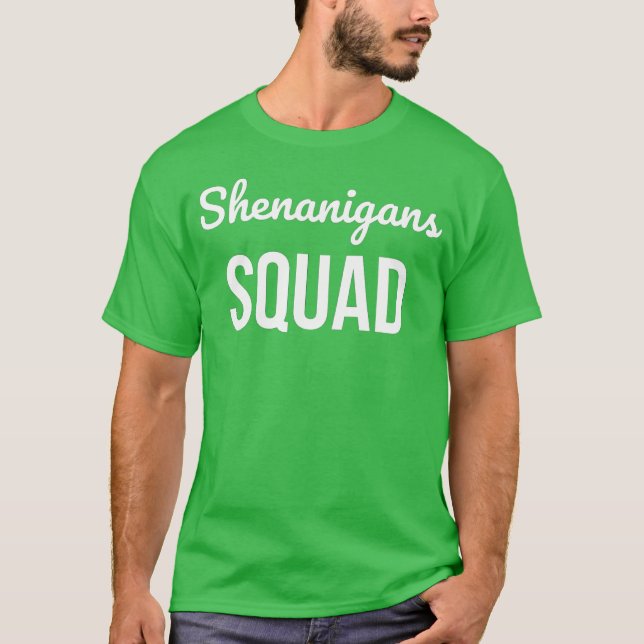 T-shirt Shenanigans Squad St Patrick's Day (Devant)
