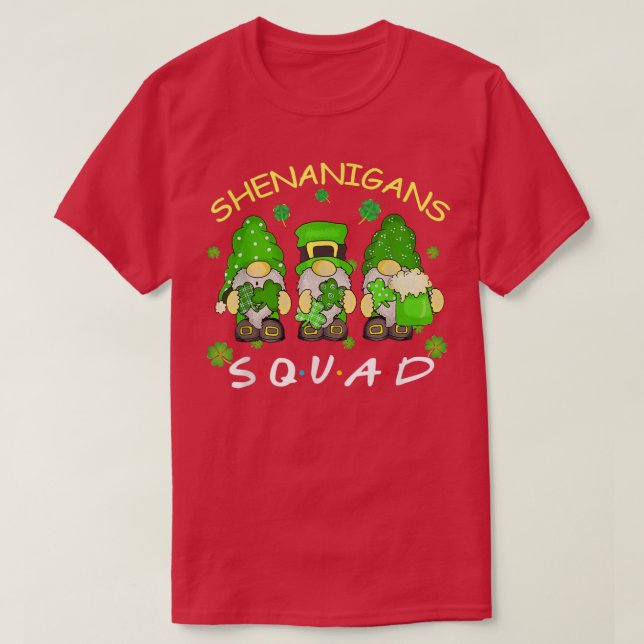 T-shirt Shenanigans Squad St Patrick's Day Gnomies Cadeaux (Design devant)