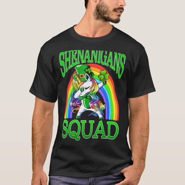T-shirt Shenanigans Squad Unicorn St Patrick's Day (Devant)