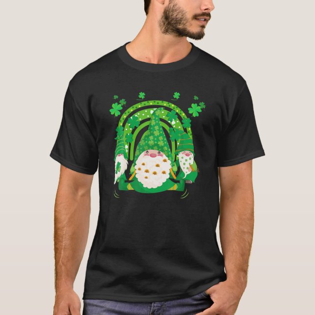 T-shirt Shenanigans with My Gnomies St Patrick's Day Rainb (Devant)