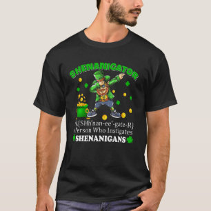 T-shirt Shenanigator Définition Dabbing Leprechaun Happy S