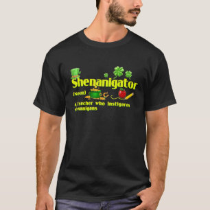 T-shirt Shenanigator Définition Saint Patrick Jour Enseign