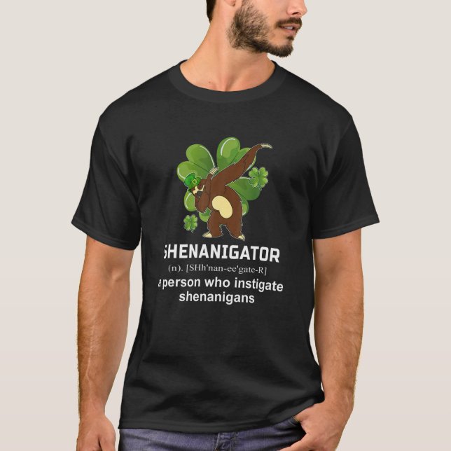 T-shirt Shenanigator [Shh'nan-Ee'gate-R] Who Instigate She (Devant)