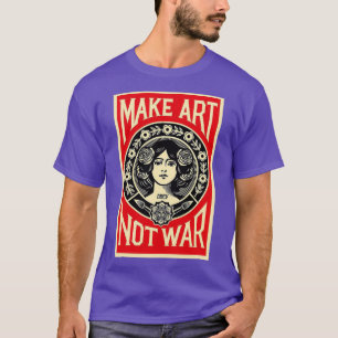 T-shirt shepard fairey ne fait pas la guerre