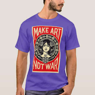 T-shirt shepard fairey ne fait pas la guerre