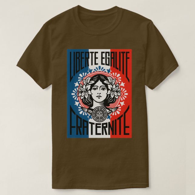 T-shirt Shepard Liberte Egalite Fraternite (Design devant)