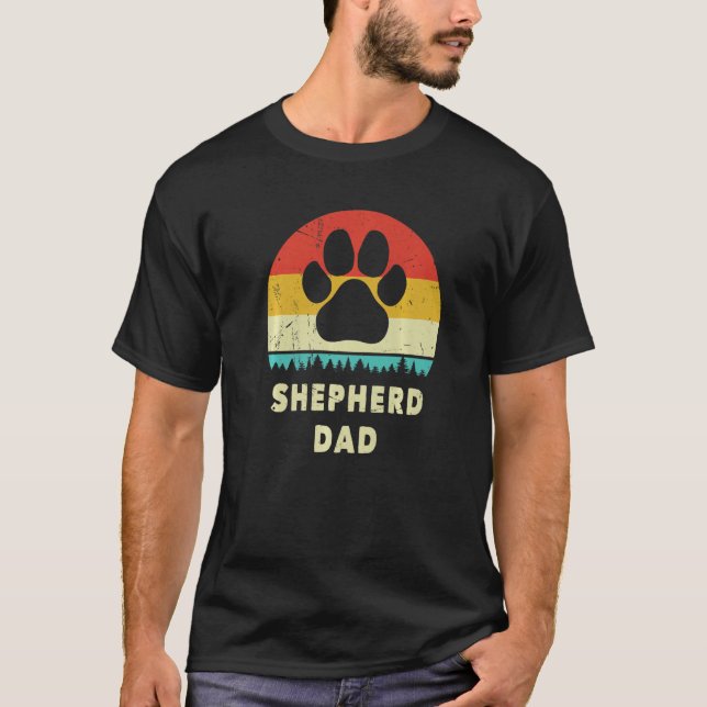 T-shirt Shepherd Dad Gift For Men Funny German Shepherd Do (Devant)