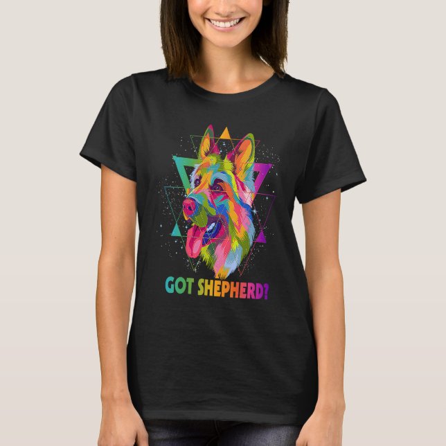 T-shirt Shepherd German Shepherd Humour Shepard Animal (Devant)