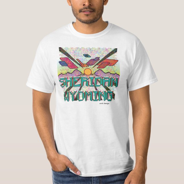 T-shirt Sheridan, Wyoming (Devant)