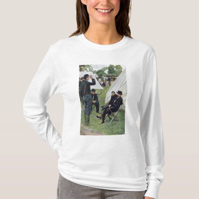 T-shirt Sheridans interviewent d'abord avec Rowand (Devant)