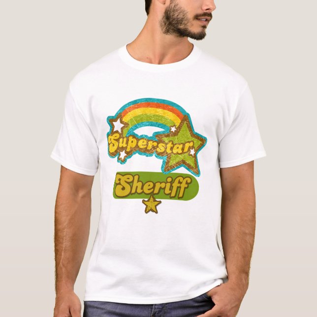 T-shirt Shérif de superstar (Devant)