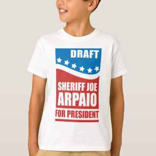 T-shirt Shérif d'ébauche Joe Arpaio pour le président