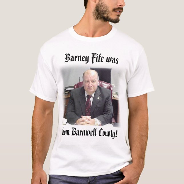 T-shirt shérif, du comté de Barnwell ! , Le fifre de prise (Devant)
