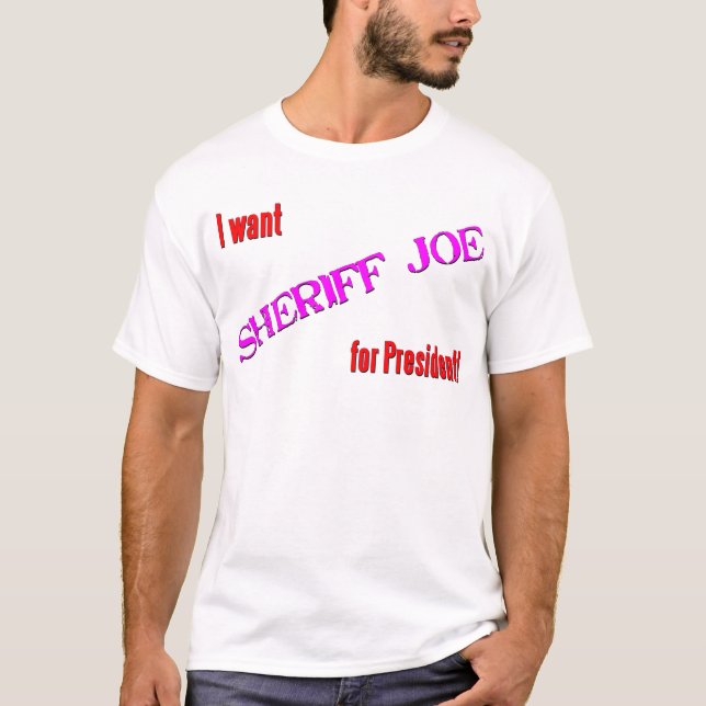 T-shirt Shérif Joe pour le président (Devant)