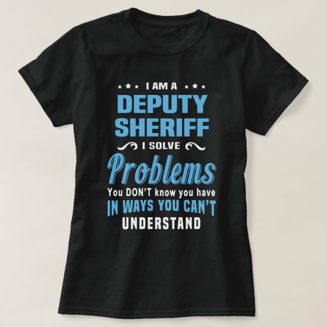 T-shirt Sheriff adjoint (Design devant)