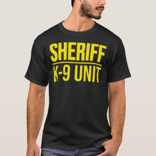 T-SHIRT SHERIFF K-9 UNIT POLICE CHIEN UNIFORME OFFICIER CO