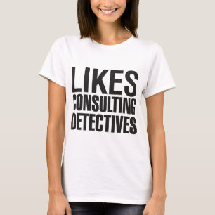 T-SHIRT SHERLOCK AIME CONSULTER DES DÉTECTIVES