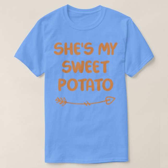 T-shirt She's My Sweet Potato I Yam ! Set Couples (Design devant)