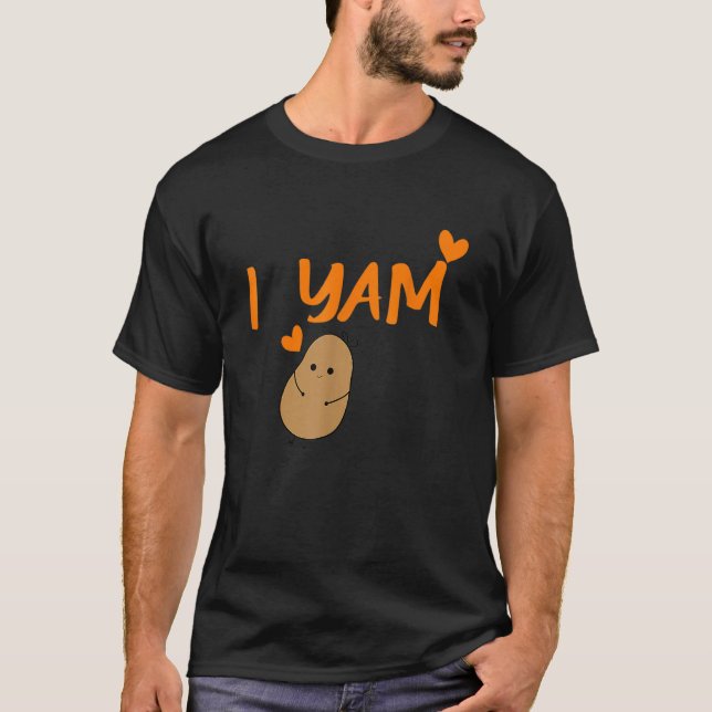 T-shirt She's My Sweet Potato I Yam Set Couples Thanksgivi (Devant)