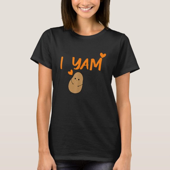 T-shirt She's My Sweet Potato I Yam Set Couples Thanksgivi (Devant)