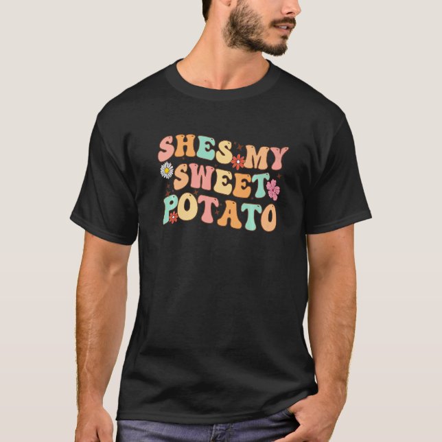 T-shirt Shes My Sweet Potato I Yam Set Thanksgiving Couple (Devant)