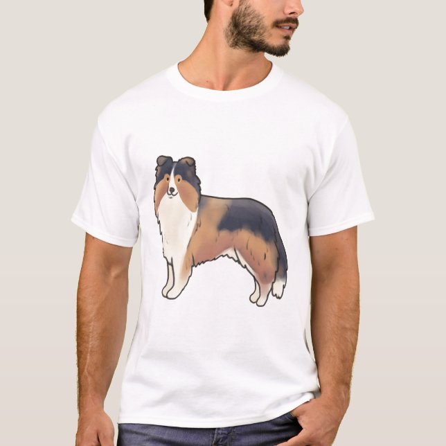 T-shirt Shetland berchien Magie (Devant)