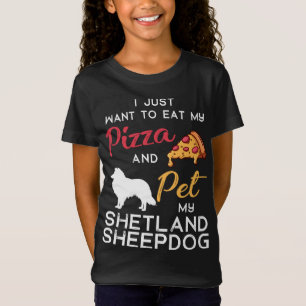 T-Shirt Shetland Cheepdog Chien Pizza amant propriétaire X