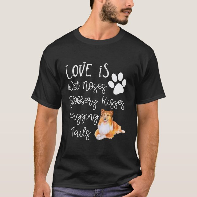 T-shirt Shetland Sheepdog Amoureux des chiens cadeau I Lov (Devant)